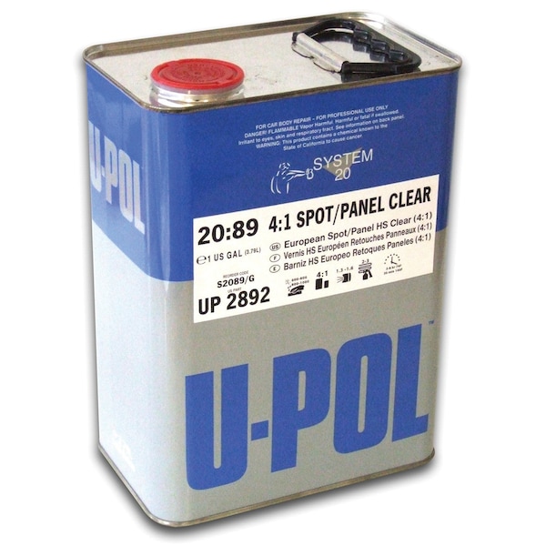 U-Pol S2089 4:1 SPOT/PANEL CLEAR 3.79L, Gallon UP2892 - main